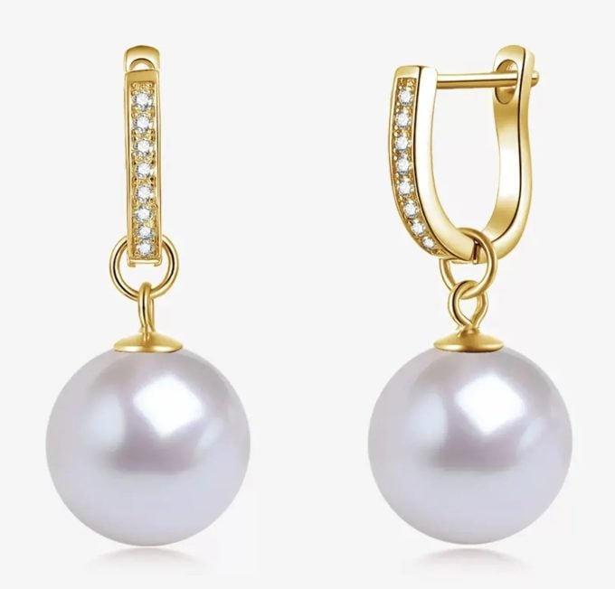 South Sea Pearl and Diamond Harper Earrings