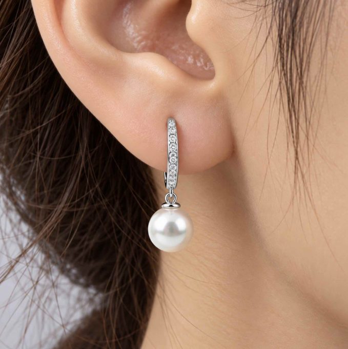 Akoya Pearl Emmalyn Earrings 14K White Gold