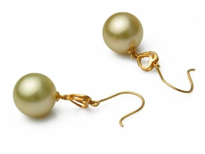 Colomban South Sea Pearl and Diamond Earrings