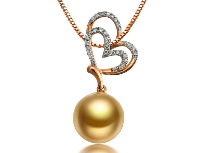 Bennett South Sea Pearl and Diamond Pendant
