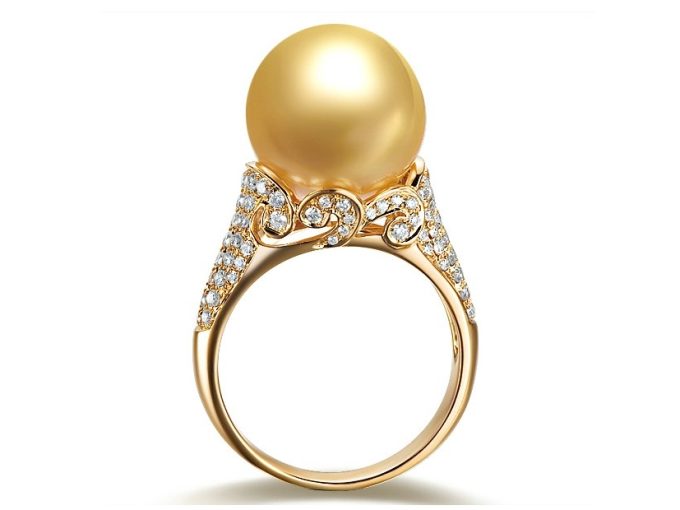 Ravina South Sea Pearl and Diamond Ring