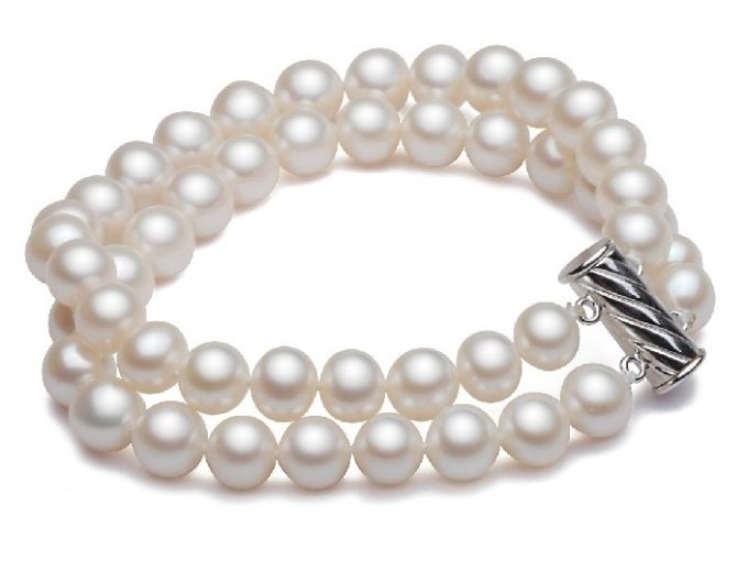 6-6.5 mm Double Strand Akoya Pearl Bracelet