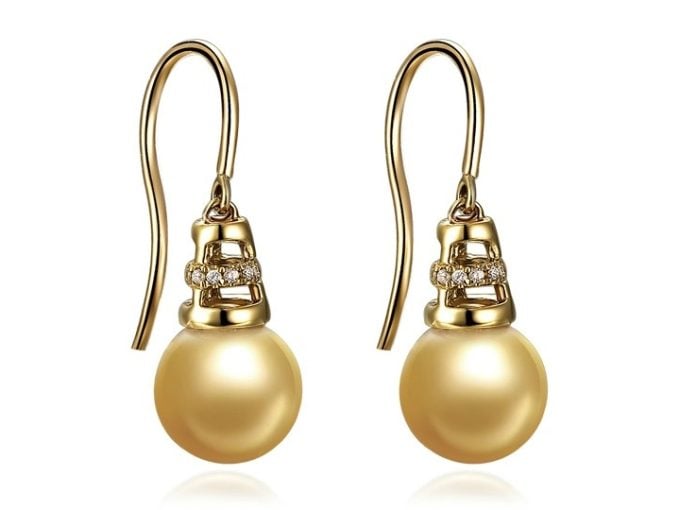 Firmin South Sea Pearl and Diamond Earrings