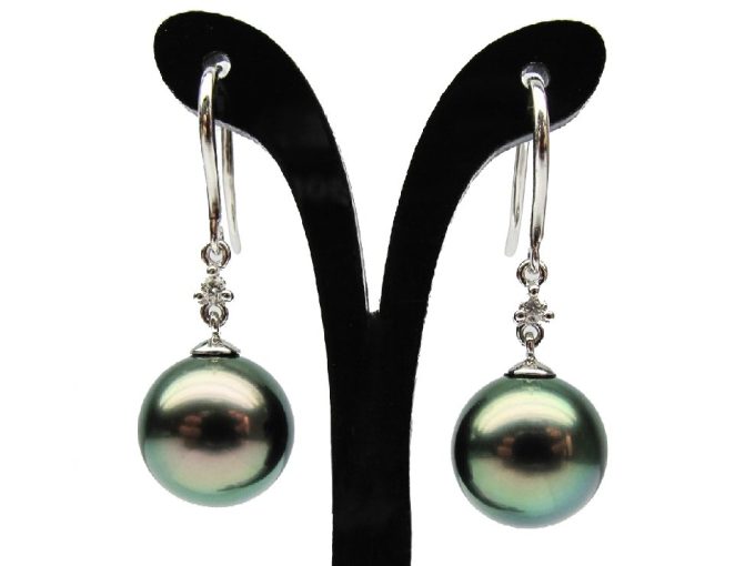 Bing Tahitian Pearl & Diamond Dangling
