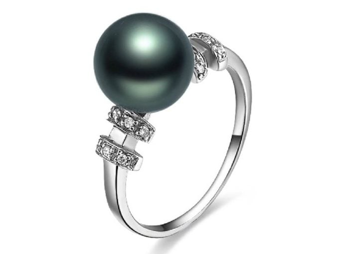 Rodolphe Tahitian Pearl and Diamond Ring