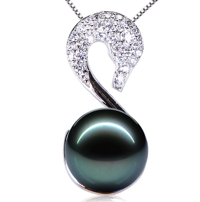 Clifford Tahitian Pearl and Diamond Pendant