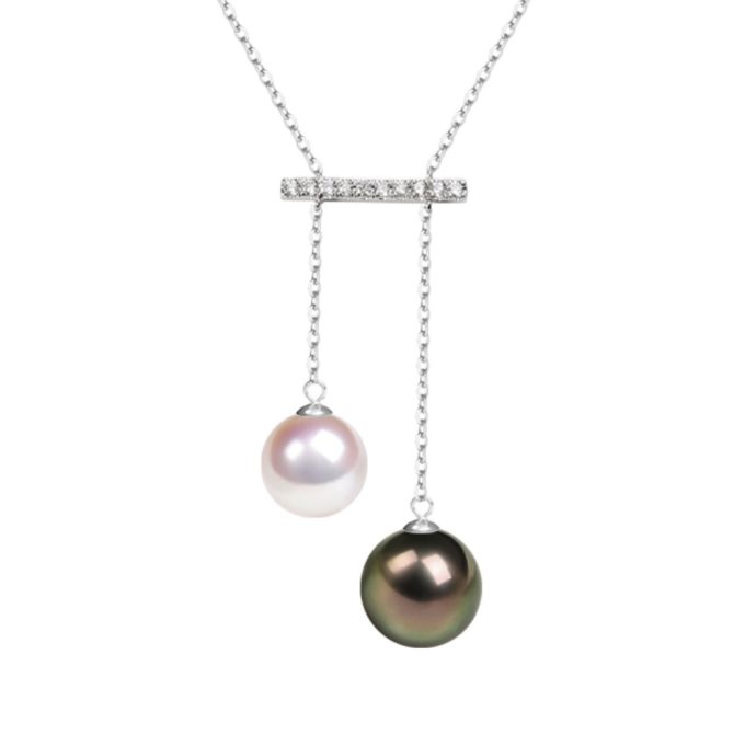 Serenity South Sea and Tahitian Pearl Aileen Necklaces