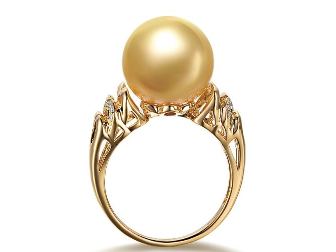 Prescilla South Sea Pearl and Diamond Ring