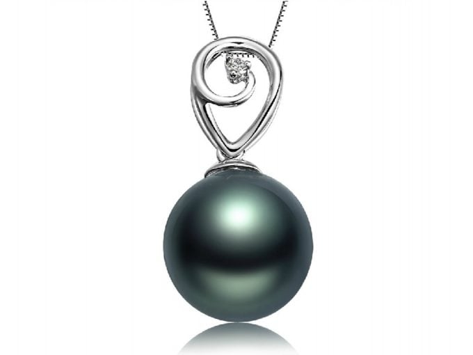 Hogan Tahitian Pearl and Diamond Pendant