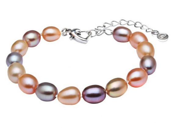 Multicolor Freshwater Drop Pearl Bracelet