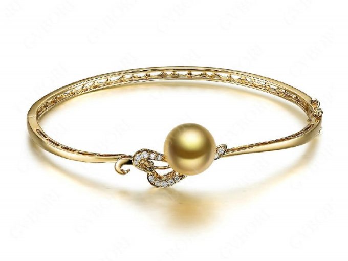 South Sea Pearl Milan Bangle Bracelet