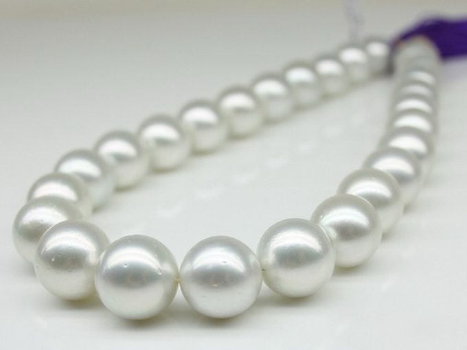 15-16 mm White South Sea Pearl Necklace AA+