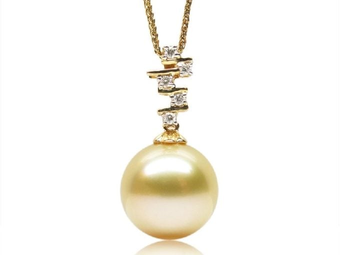 Renee South Sea Pearl and Diamond Pendant