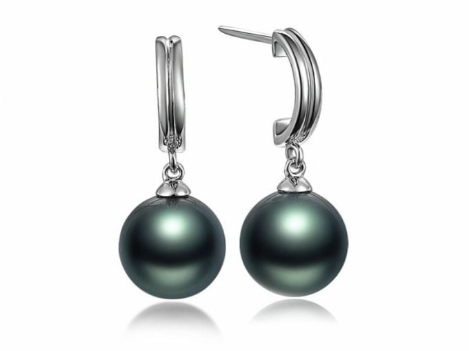 Ingram Tahitian Pearl Earrings 14K & 18K Gold