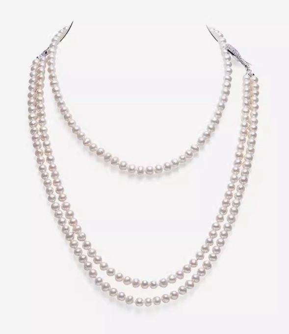 White Freshwater Pearl Necklace 7-8 mm AAA
