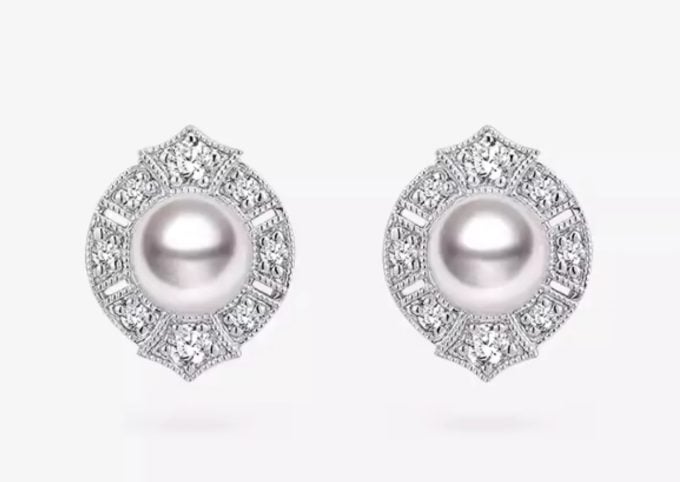 14K/18K Gold South Sea Pearl and Diamond Joyce Earrings