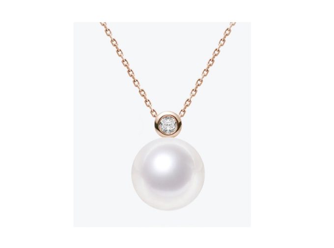 14K Gold South Sea Pearl Hadassah Diamond Pendant