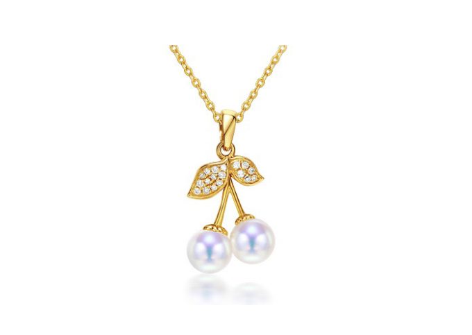 Akoya Pearl and Diamond Pendant