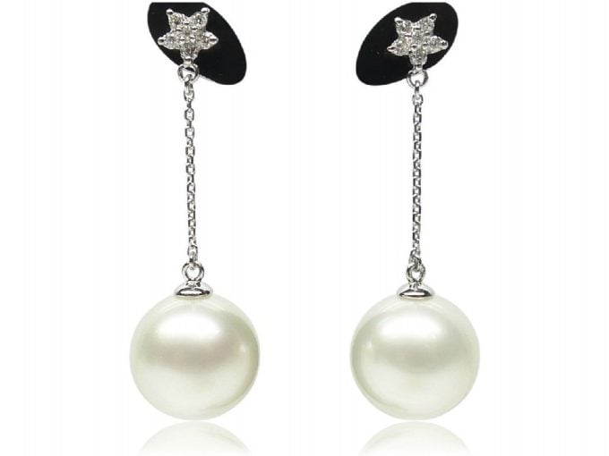 Akoya Pearl and Diamond Avayah Earrings