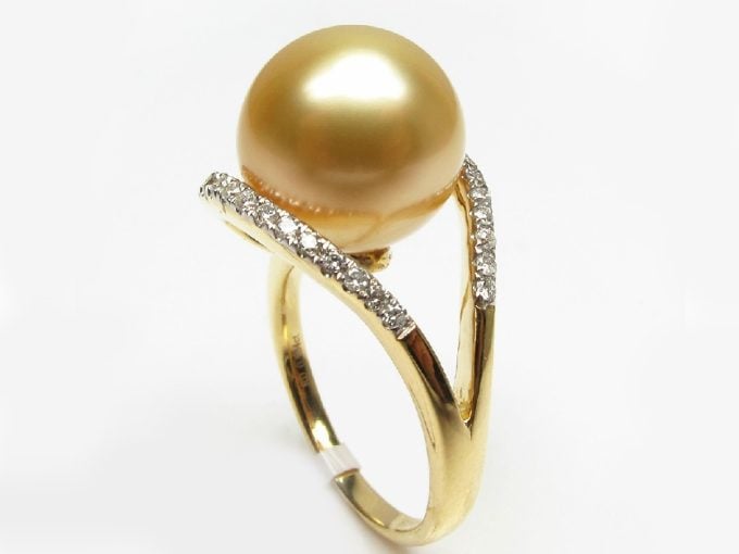 South Sea Pearl & Diamond June Ring
