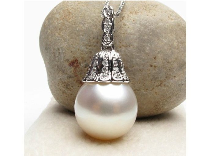 Felicienne South Sea Pearl and Diamond Pendant