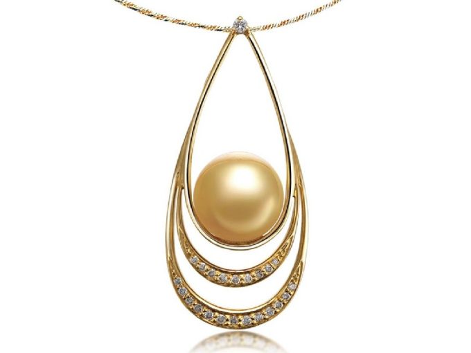 Igor South Sea Pearl and Diamond Pendant