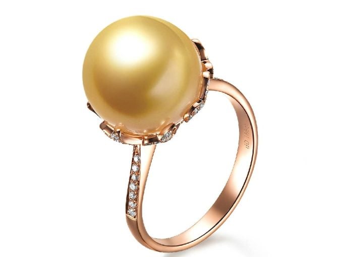 Doria South Sea Pearl and Diamond Ring