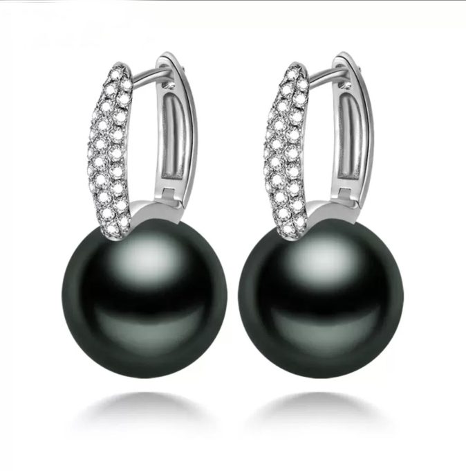 Corinne Tahitian Pearl Earrings