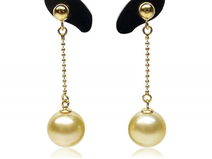 Hilda South Sea Pearl Earrings 14K Gold