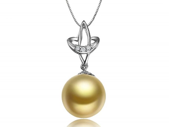 Maddy South Sea Pearl and Diamond Pendant