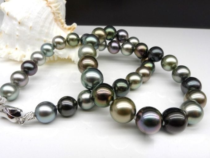 9-11 mm Color Mixed Tahitian Pearl Strand