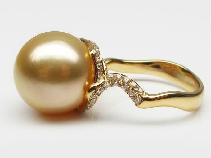 Clara South Sea Pearl and Diamond Ring