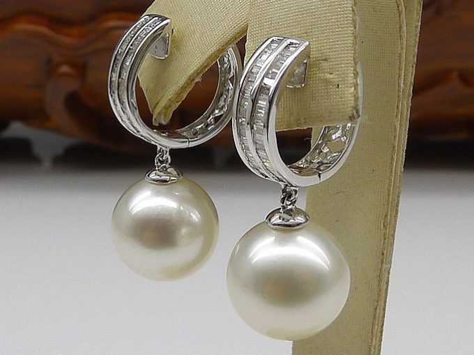 14K Gold South Sea Pearl Janet Earrings