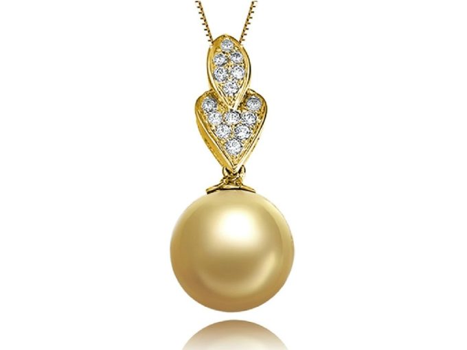 Nehemie South Sea Pearl and Diamond Pendant