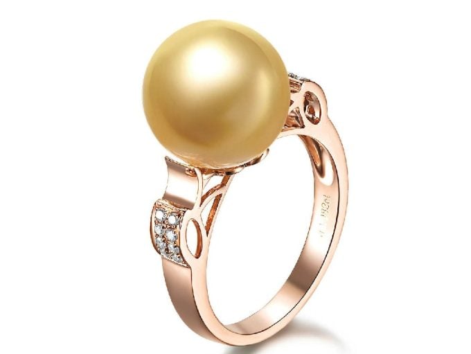 Eliane South Sea Pearl and Diamond Ring