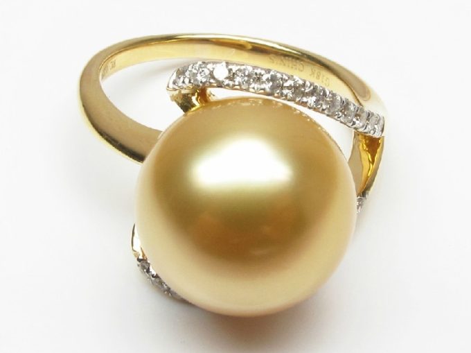 South Sea Pearl & Diamond June Ring