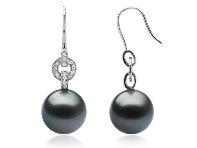 Siegfried Tahitian Pearl and Diamond Earrings