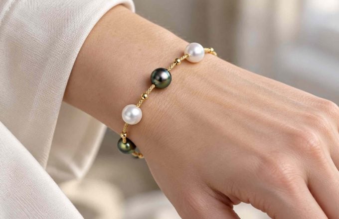 Tahitian Pearl Adley Bracelet 18kt Gold
