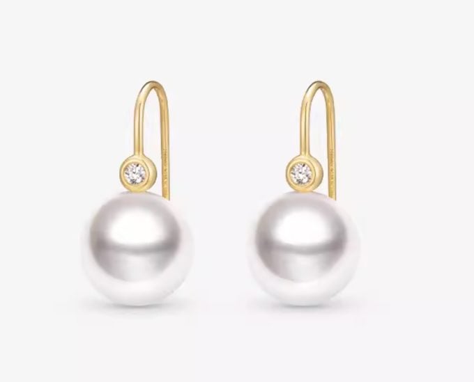 14K/18K Gold South Sea Pearl and Diamond Kamilah Earrings