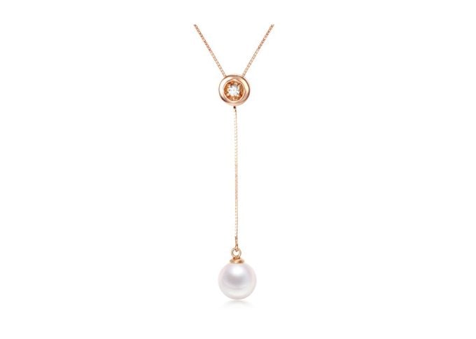 Akoya Pearl and Diamond Pendant