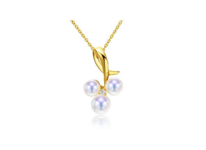 Akoya Pearl and Diamond Pendant