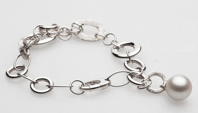 South Sea Pearl Tincup Zelda Bracelet on 14K or 18K Gold