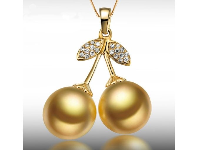 Edmund South Sea Pearl and Diamond Pendant