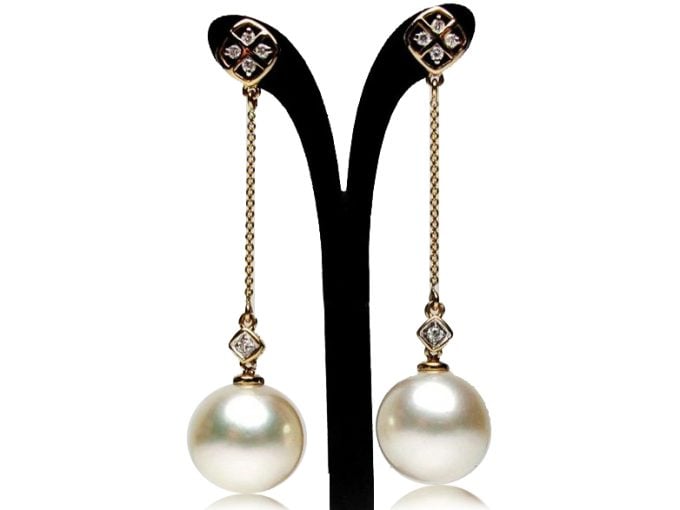 Akoya Pearl and Diamond Royal Earrings