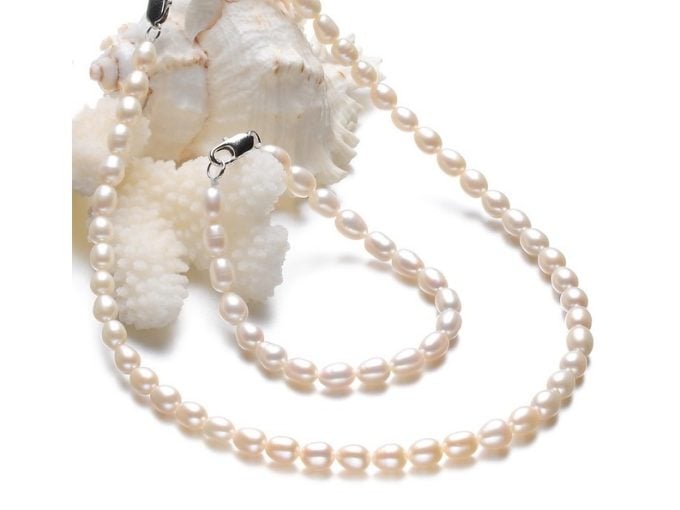 9-10 mm Drop Freshwater Pearl Set