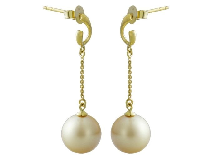 South Sea Pearl Stud Carla Earrings 18K Gold