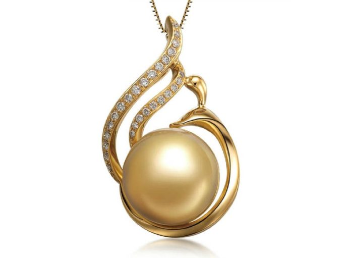 Archibald South Sea Pearl and Diamond Pendant
