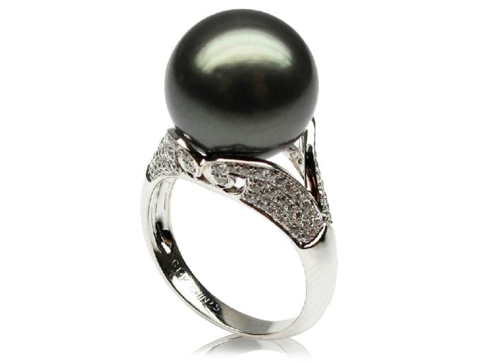 Delia Tahitian Pearl Ring 14K & 18K Gold