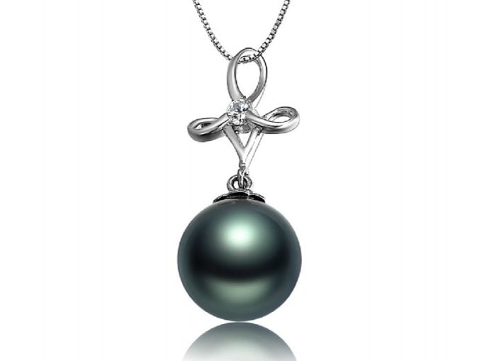 Archibald Tahitian Pearl and Diamond Pendant