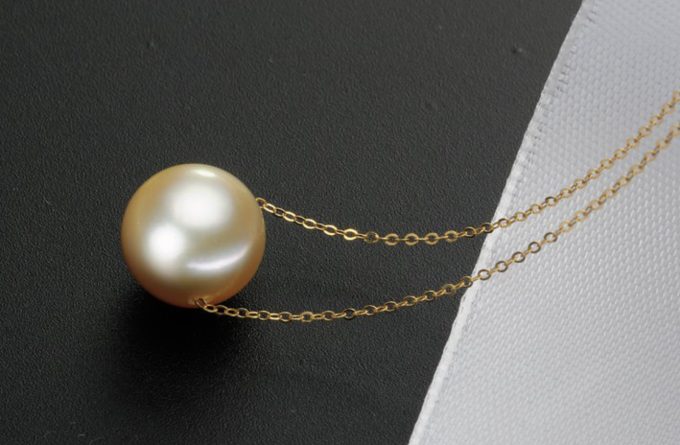 Golden South Sea Pearl Megan Necklace